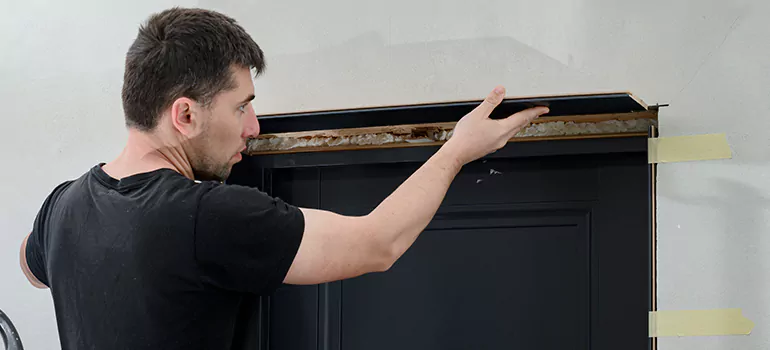 Wood Door Hole Repair in Venice, FL
